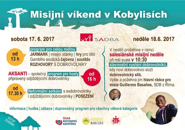 MISIJNÍ VÍKEND v Kobylisích - přijďte 3. červnový víkend na vyslání dobrovolníků